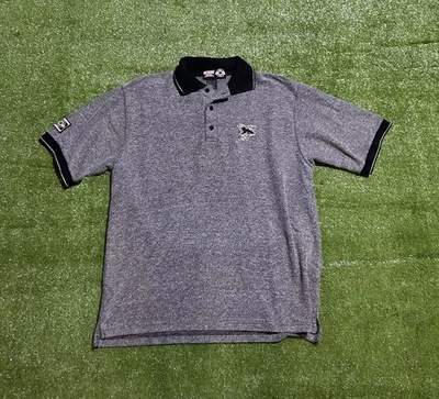 CCM официальный винтажный Сан-Хосе акулы трикотажа коротким рукавом поло размер большой - Изображение 1 из 4