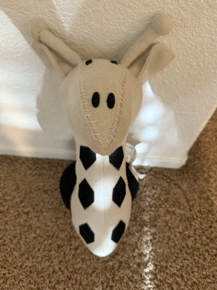 Jirafa de felpa de 19" para montaje en pared rara sala de juegos infantil HECHO EN LA INDIA Foto 1 de 4