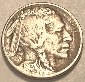 1913 P Type 2 Buffalo Nickel XF/AU NO RESERVE *J767 - Bild 1 von 2