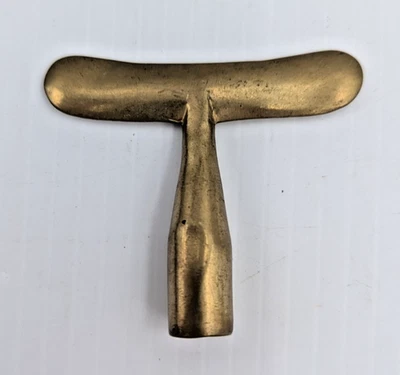 Llave afinadora arpa de latón vintage Foto 1 de 4