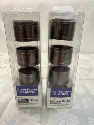 Napkins Rings Bronze Finish Set Of 8 By Better Homes& Gardens - Image 1 of 4
