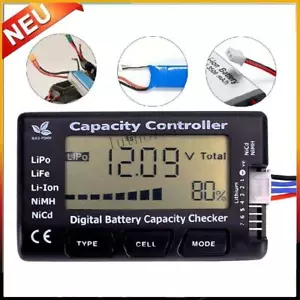 LiPo Tester NiMH Batterie Akku Kapazität Spannung Digital Checker Li-Ion NEU - Bild 1 von 12