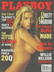 Playboy Magazine November 2002 Kristy Swanson Cover Willie Nelson Interview - Picture 1 of 1