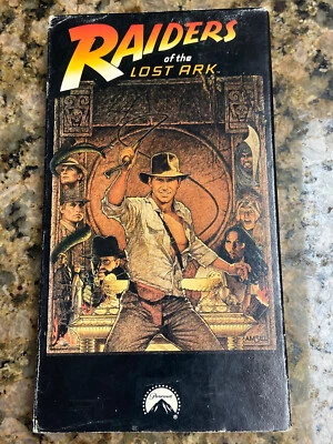 Vintage Raiders Of The Lost Ark Original Release VHS Cassette Tape Rare 1989 - Image 1 of 4