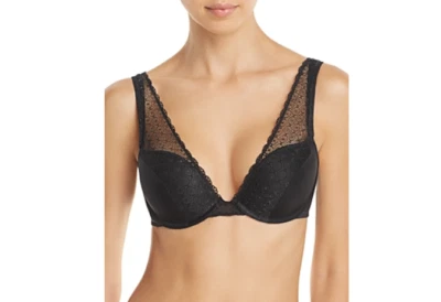 Sujetador con aros de encaje negro Honeydew Charlotte para mujer talla 30B 8867 Foto 1 de 2