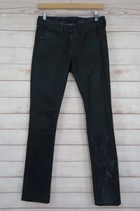 Pantalones de mezclilla ajustados recubiertos negros Petrah Diesel para mujer W27 L31 - Imagen 1 de 11