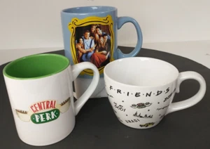 3pc Lot Friends The TV Series Coffee Central Perk 14 oz & 20 oz medium & Large - Picture 1 of 11