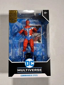 McFarlane Toys DC Multiverse Commander Steel JSA NEW INHAND Gold Label Target - Picture 1 of 6