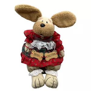 VTG See Video Animatronics Dog Barks Christmas Songs Shelf Sitter Plush Stuffed - Picture 1 of 6