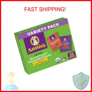 Annie's Organic Bunny Fruit Snacks, Variety Pack, Gluten Free, Halloween Candy A - Picture 1 of 2