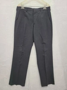 Express Producer Wool Blend Men's Slim Fit Gray Pleated Pant Size 33x30 - Picture 1 of 10