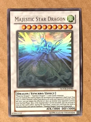 yugioh Majestic Star Dragon SOVR-EN040 Ghost Unlimited Edition Near Mint - Image 1 of 3