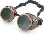 Cyber Goggles Steampunk Welding Goth Cosplay Vintage Goggles Rustic (Copper)