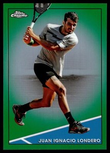 JUAN IGNACIO LONDERO 2021 Topps Chrome Tennis GREEN REFRACTOR 74/75 #85