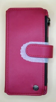 iPhone 14 Pro Flip Wallet Case, MagSafe, Card Holder, Red - Image 1 of 4