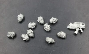 Warhammer 40k Space Marines Deathwatch Heads Bolter Bit Metal - Picture 1 of 3