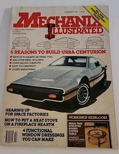 Mechanix Illustrated Magazine February 1982 Urba Centurion Car & Advertisements - Picture 1 of 6