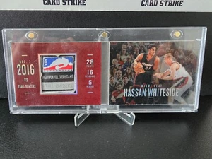 2016-17 Panini Preferred 1 of 1 HASSAN WHITESIDE Logoman Patch Booklet Card - Picture 1 of 4