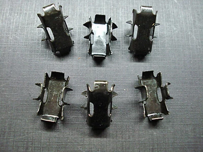 6 pcs 1949 1950 Pontiac door & quarter lower moulding clips NORS Auveco - Image 1 of 4