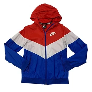 Nike Jacket Boys XL Extra Large University Red Sportswear Windrunner Hooded - Picture 1 of 11