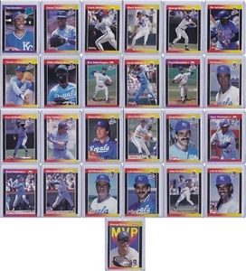 Kansas City Royals 1989 Donruss Baseball Team Set 25 Cards includes MVP - Picture 1 of 11