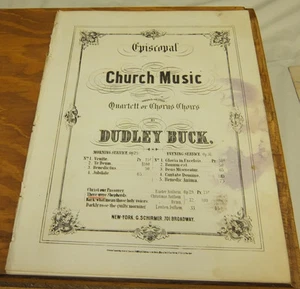 Partitura de 1868//HABÍA PASTORES, por Dudley Buck - Imagen 1 de 2