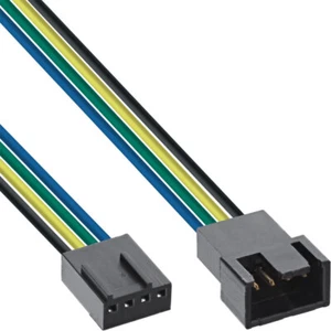 InLine® 33328D Lüfterkabel Verlängerung PWM, 4pol Molex Stecker / Buchse, 0,7m - Bild 1 von 2