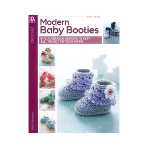Leisure Arts Modern Baby Booties Crochet Book - Picture 1 of 7