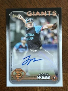 2024 Topps Update - Logan Webb - #ASGA-LW All Star Game Auto GIANTS - Imagen 1 de 2