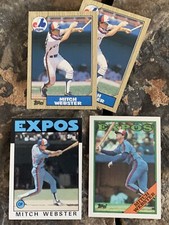 Mitch Webster Baseball Cards. Montreal Expos