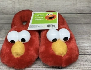 Sesame Street Elmo Toddler Slippers Size 7/8 - Picture 1 of 8