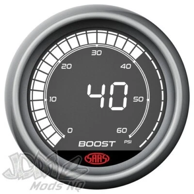 SAAS Boost Gauge Diesel 0-60psi 52mm Digital Series SG41214 - Image 1 of 4