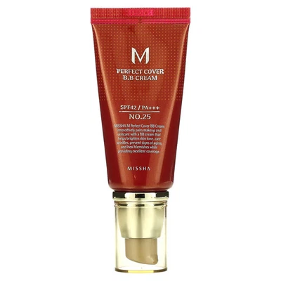 M Perfect Cover B.B Cream, SPF 42 PA+++, No. 25 Warm Beige, 1.7 oz (50 ml) - Image 1 of 4