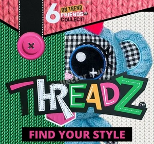 Threadz 20 cm Plüschtier Sammlung einzigartige Designs - Bild 1 von 14