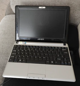 Advent Milano W7 10'' Laptop Netbook Linux Webcam Office 80GB HDD Working Cheap - Picture 1 of 7