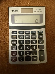 Casio MS-300M Calculadora de potencia bidireccional de impuestos y divisas - Imagen 1 de 2