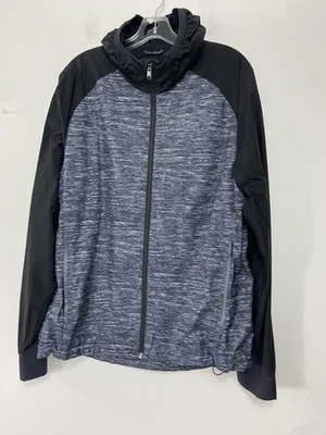 Lululemon Pack-It Jacket Mesh Ko Texture Deep Coal Black Lighwiaght  Sz L  - Image 1 of 4