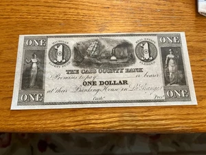 Billete de banco La Grange Michigan, Cass County Bank, $1, AU, - Imagen 1 de 4
