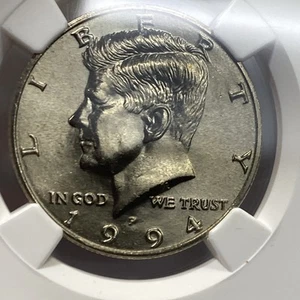 1994-P 50c Kennedy Half Dollar NGC MS67 Item 9604 - Picture 1 of 4