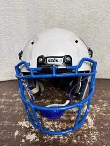 Casco de fútbol americano Schutt Youth Vengeance A3 grande L blanco azul máscara barbijo - Imagen 1 de 14