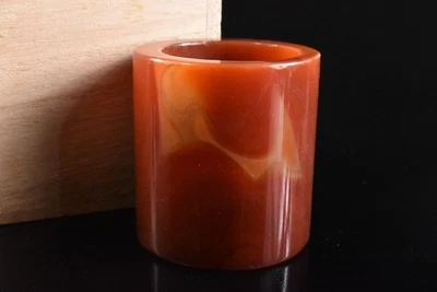 S3206: piedra japonesa jade/joyas reposapiés/soporte con caja Foto 1 de 4