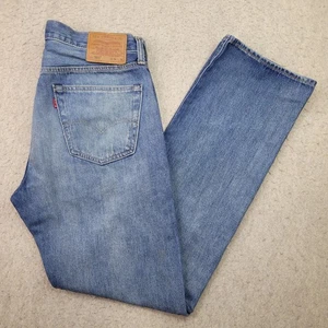 Levi's 501 Premium Jeans Herren 34 x 34 mittelblau Denim gerades Bein Knopfleiste - Bild 1 von 16