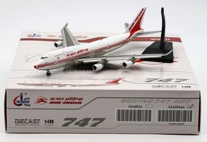1:400 JC Wings Air India Boeing B747-400 VT-ESP Diecast Aircraft Model Flap Down - Picture 1 of 15