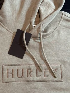 Hurley Box Logo Hoodie Size M Men’s MSRP $55 Pullover Iguana Color - Picture 1 of 8