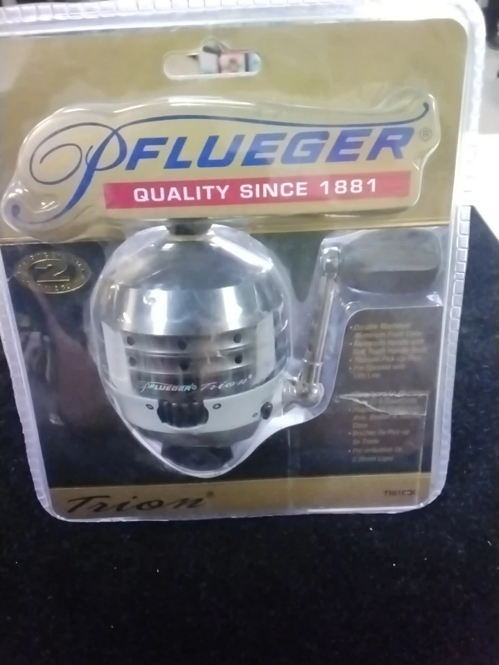 Carrete de pesca giratorio Pflueger Trion nuevo sellado TRI10SC Foto 1 de 2