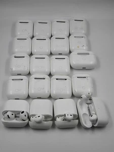 Lot of 20 Apple AirPods Cases & AirPods - For Parts, Not Working - Picture 1 of 6
