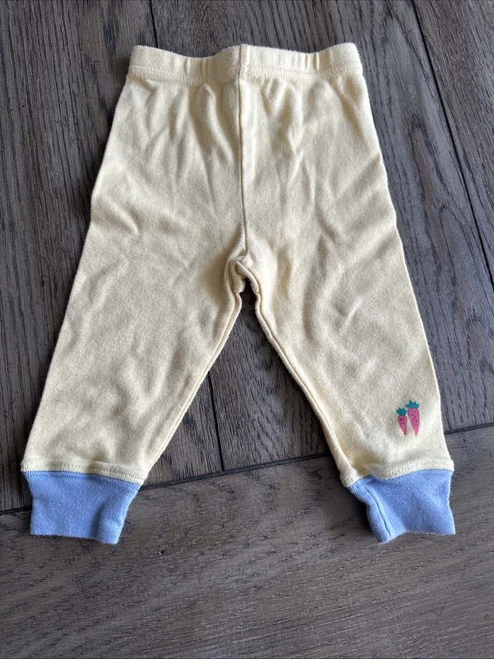 Pantalones infantiles vintage Gymboree Rainbow Tag, amarillo pálido/azul, zanahorias Foto 1 de 4