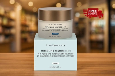 SkinCeuticals 三重脂质修复 1.6 盎司面霜 2:4:2,48 毫升密封全新带盒 — 第 1/3 张图片