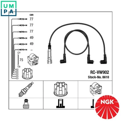 IGNITION CABLE KIT 8618 FOR VW CARAVELLE/TRANSPORTER/Mk/IV/Bus/EUROVAN 2.5L - Image 1 of 4