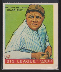 Babe Ruth 1977 Dover Publications Goudey Big League Gum Reprint #181 - Bild 1 von 2